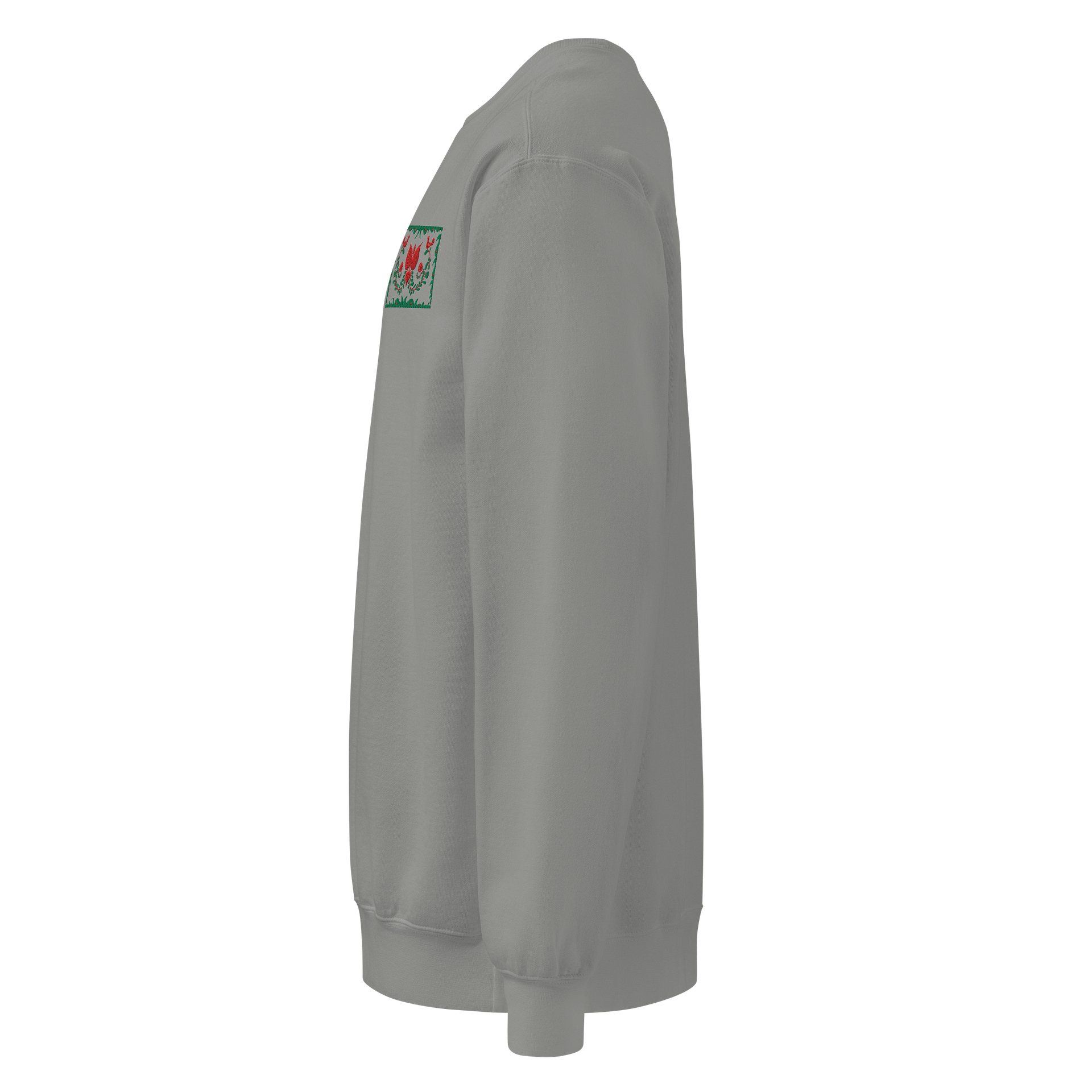 Hungarian Colors In The Gray Embroidered Sweatshirt product image (3)