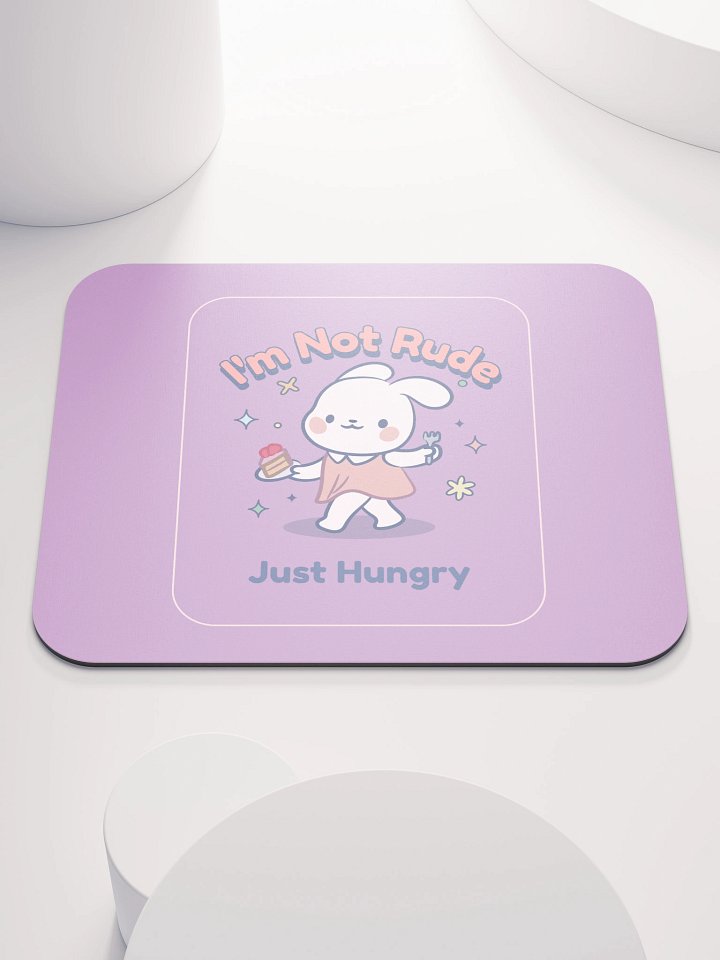 Hungry Bunny Mouse Pad product image (1)
