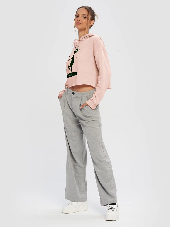Independent Trading Co. Women’s Lightweight Cropped Hoodie product image (2)