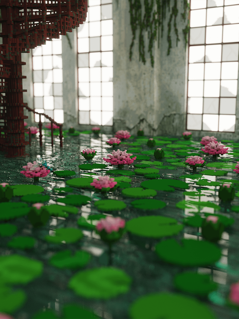 Lotus in the wild 🌙 art print product image (1)