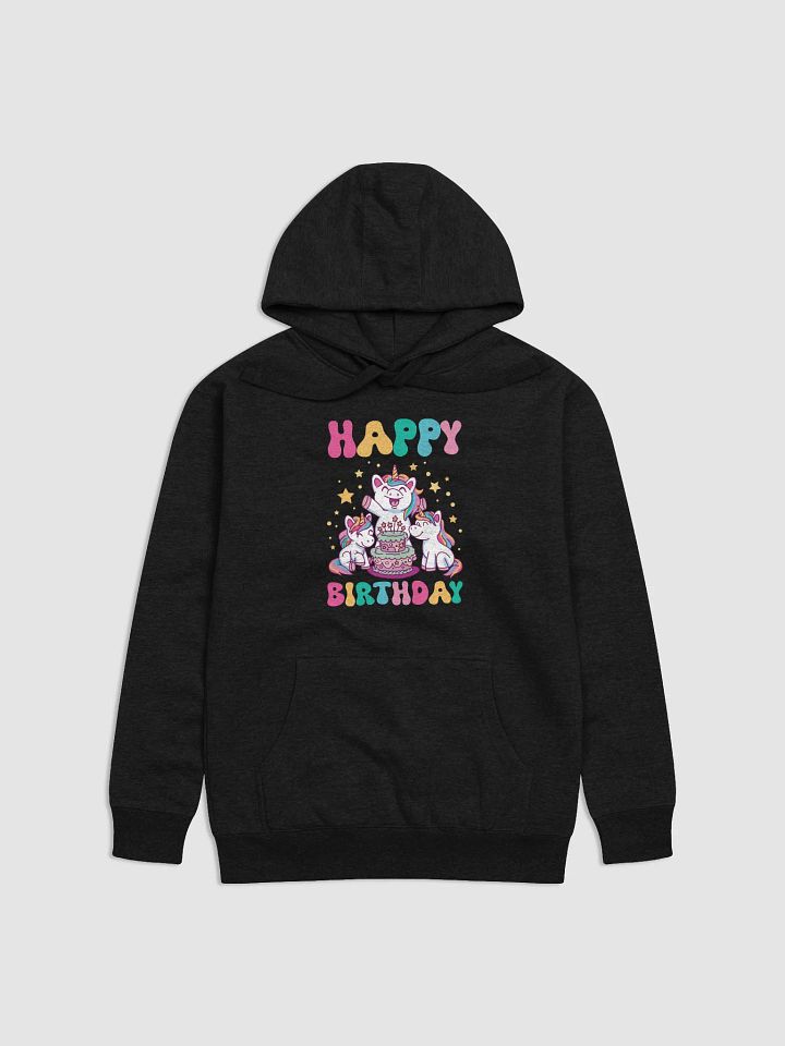 Happy Birthday (Unicorns With Birthday Cake) Hoodie product image (1)