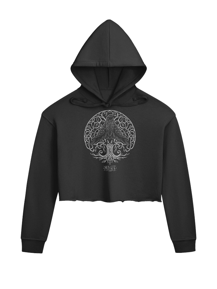 Munin's Perch Fleece Crop Hoodie product image (1)
