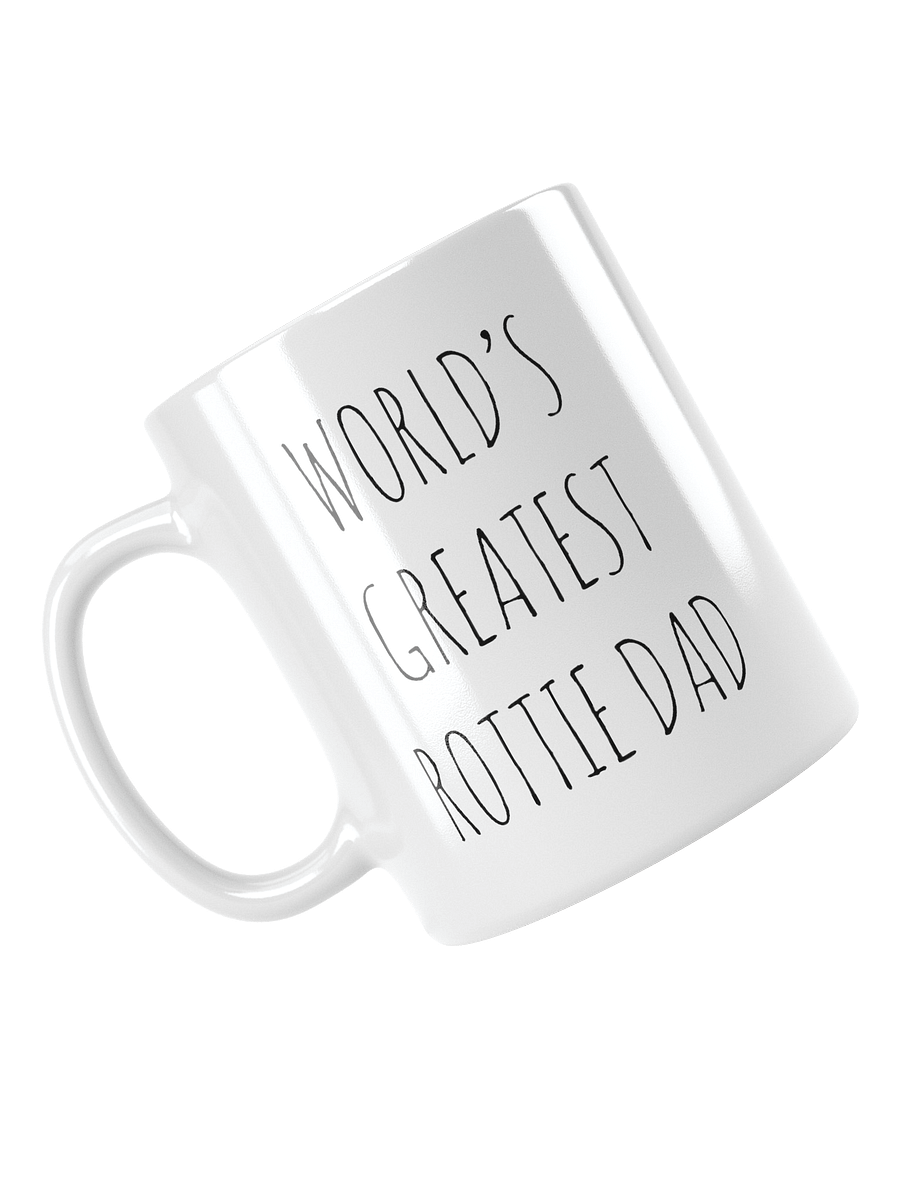 World's Greatest Rottie Dad Minimalist Rustic Chic Mug product image (1)