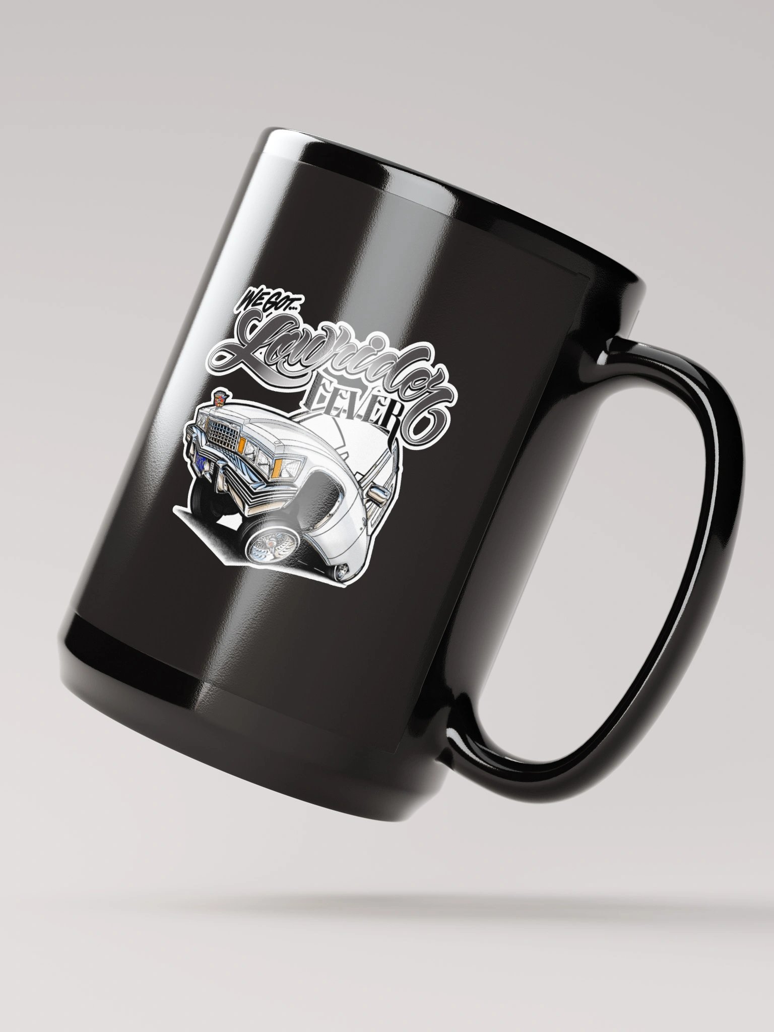 Lowrider Fever Black Glossy Mug product image (2)