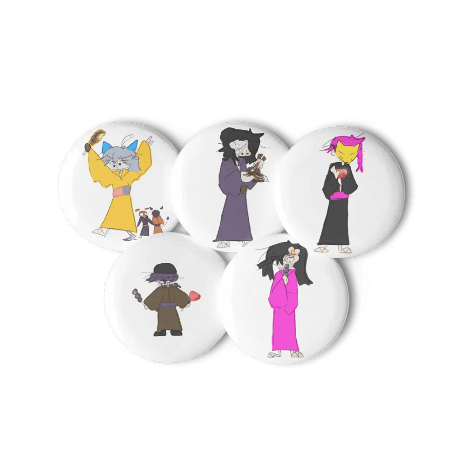 Moon Savers pin buttons August product image (6)