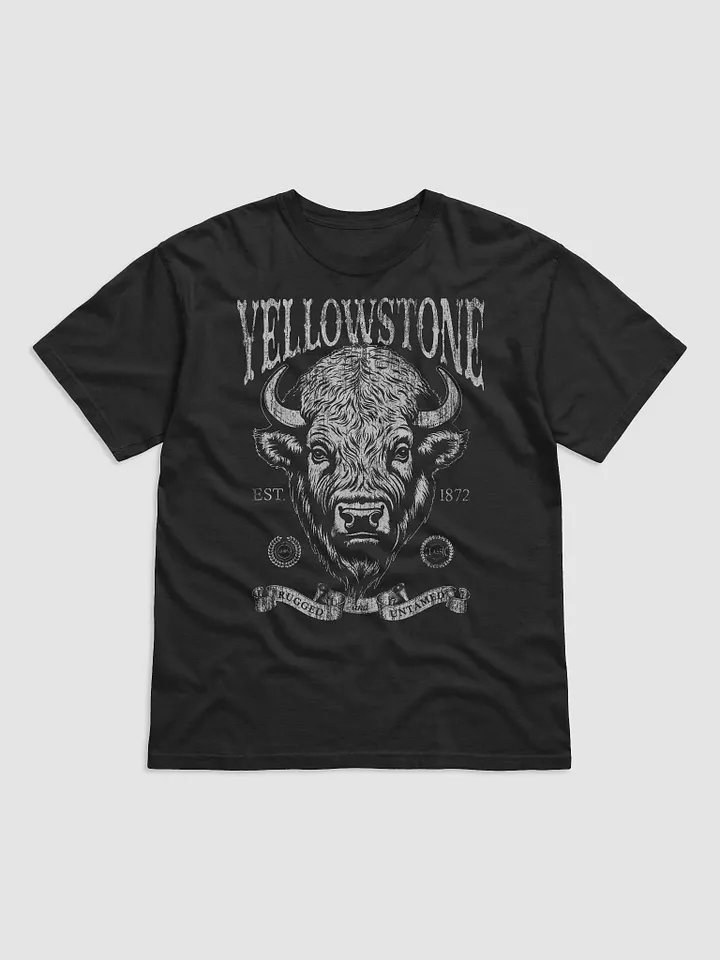 Yellowstone National Park T-Shirt | Vintage-Style Grunge Western Tee with a Bison Head product image (2)