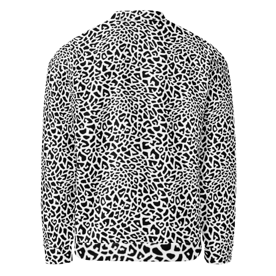 Silver Leopard Bomber Jacket product image (2)