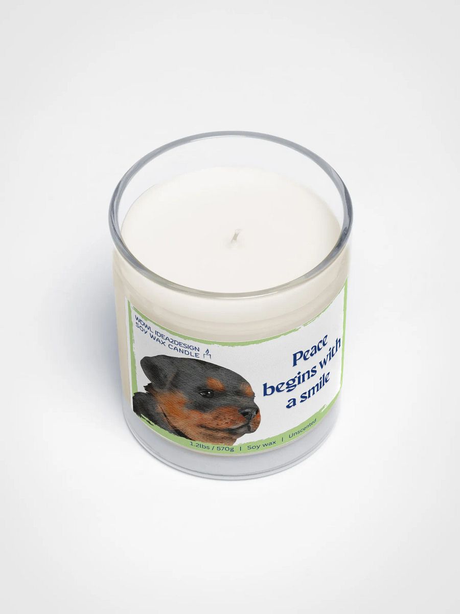 Rottweiler Dog Lover Best Gift, Large Capacity, Great Value & Eco-Friendly Candle – 1.2 lbs of Pure Serenity product image (3)