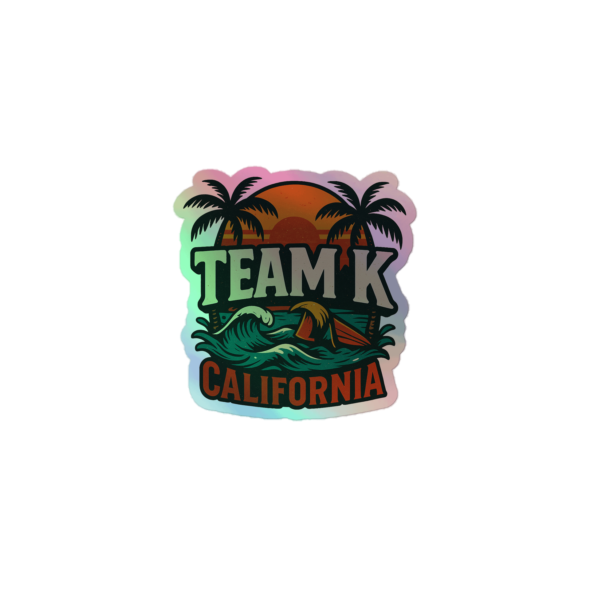 TEAM K CALIFORNIA HOLOGRAPHIC" STICKERS product image (1)