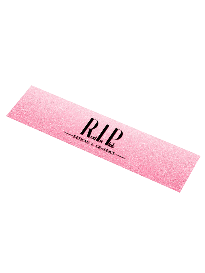 RIP Minimalist Light Glitter Logo Bumper Sticker product image (1)