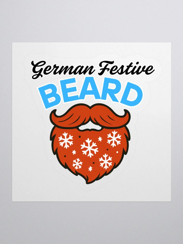 German Festive Beard Kiss Cut Stickers product image (4)