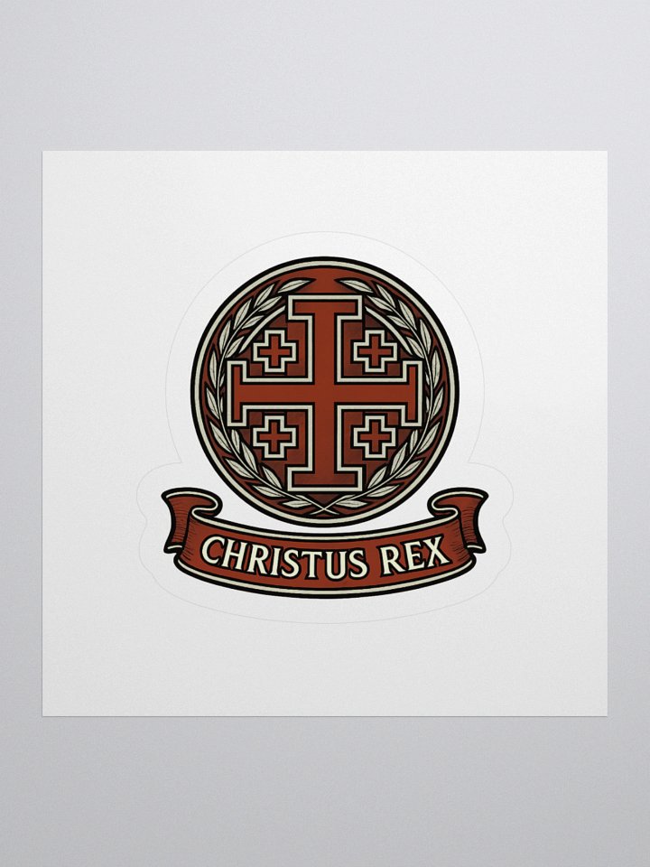 Christus Rex Sticker red product image (1)