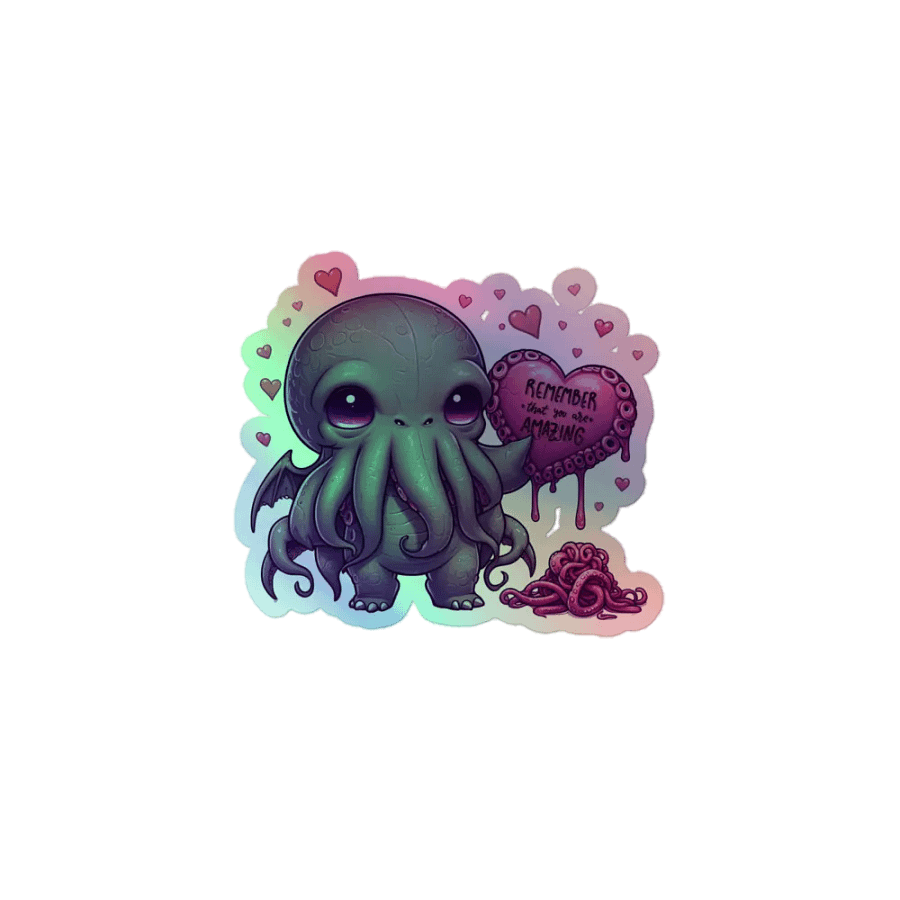 Remember Cthulhu Holographic Sticker product image (1)