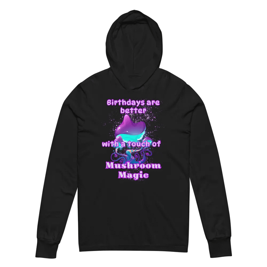 Mushroom magic Birthday hooded tee product image (2)