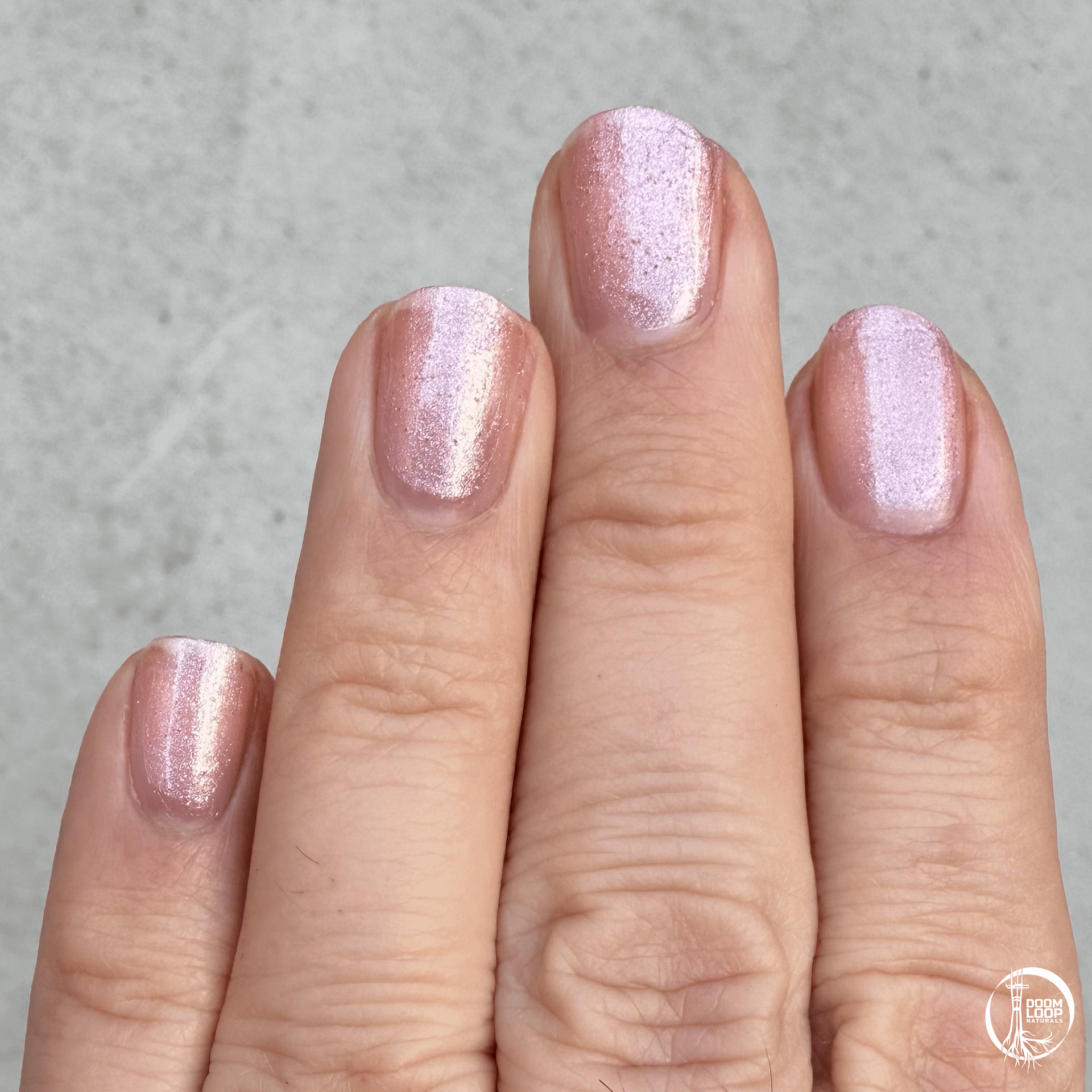 PINK PONY - Elegant Sheer Pink Glitter Nail Polish product image (4)