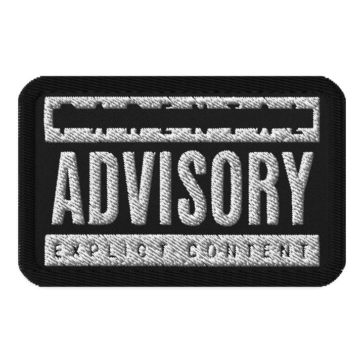 Parental Advisory Embroidery Patch product image (1)