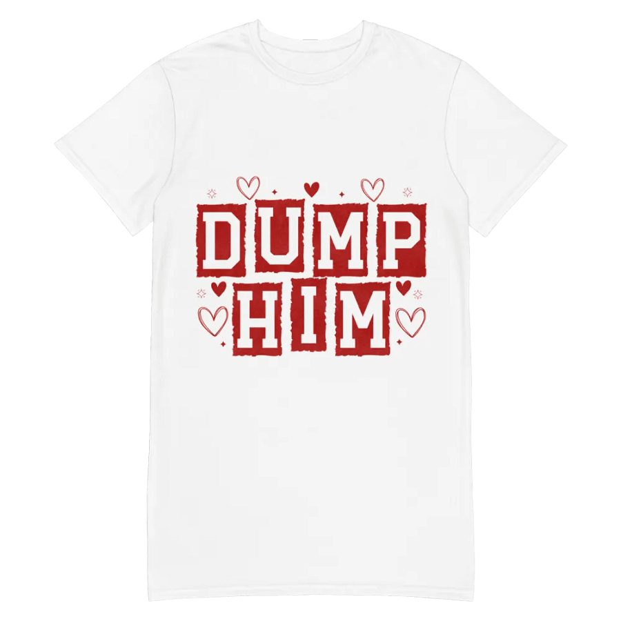Distressed 'DUMP HIM' All-Over Dress product image (2)