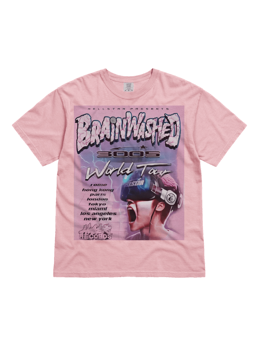 Hellstar Brainwashed World Tour T-Shirt Pink product image (1)