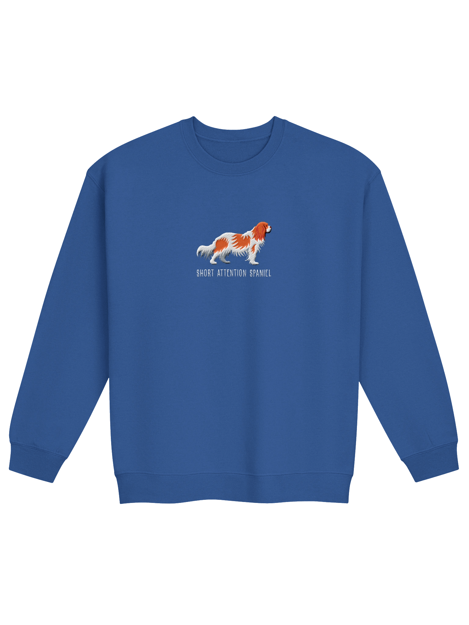 Short Attention Spaniel Sweatshirt (Embroidered) of a Cavalier King Charles Spaniel(Blenheim) product image (13)