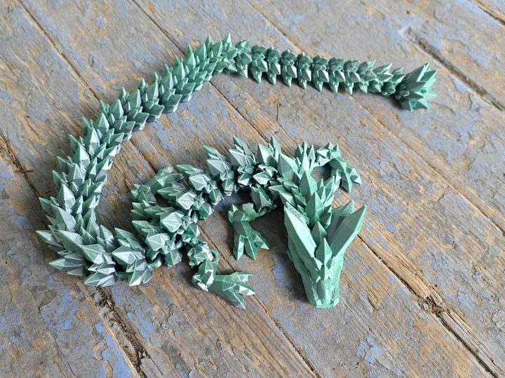 Metallic Green Chrome Crystal Dragon 🐑 product image (2)