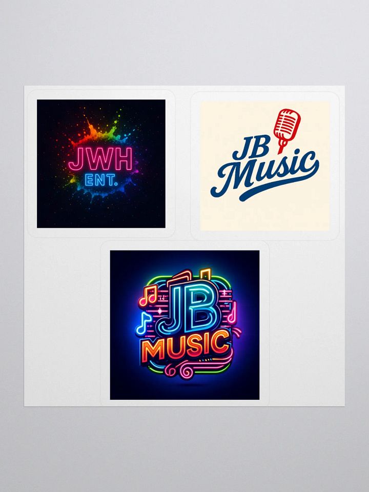 Neon Music Logo Sticker Pack product image (2)