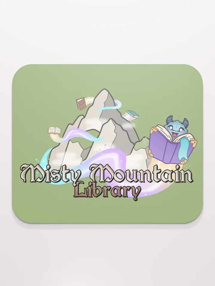 Misty Mountain Library Mouse Pad product image (2)