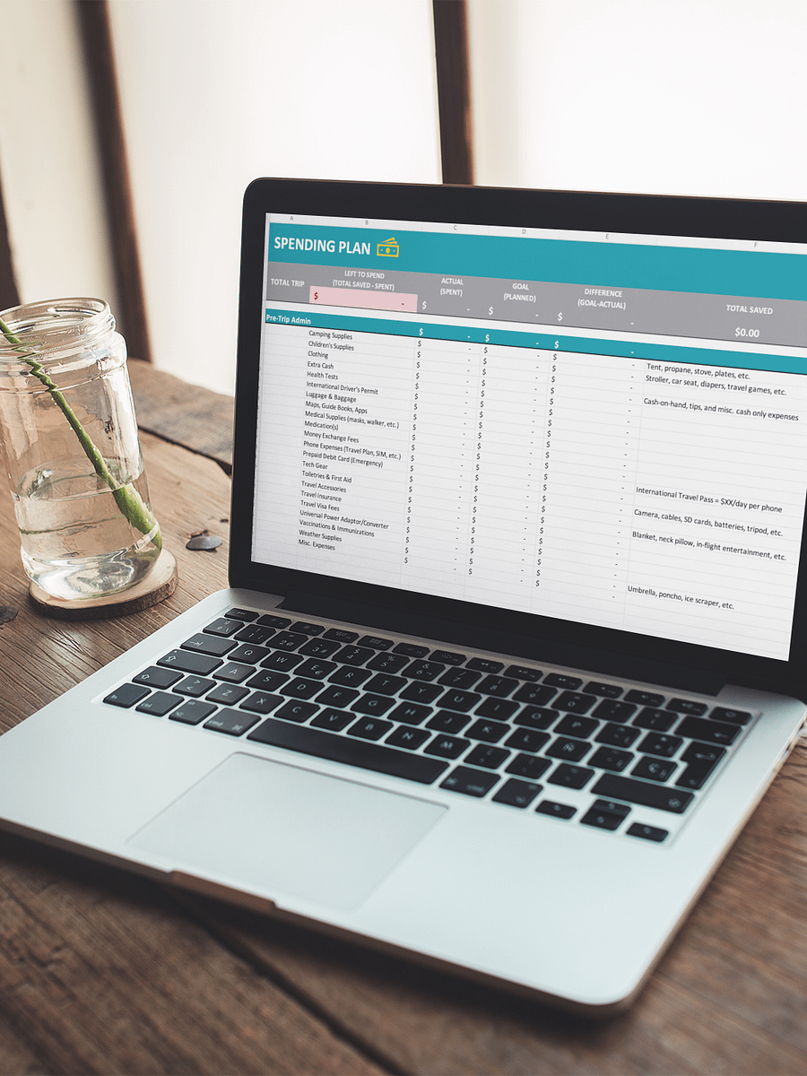 Travel Budget & Savings Spreadsheet Template product image (7)