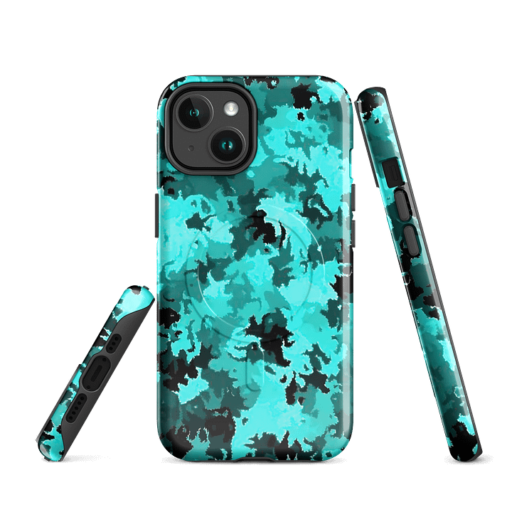 Teal Camo MagSafe® Tough Case product image (1)