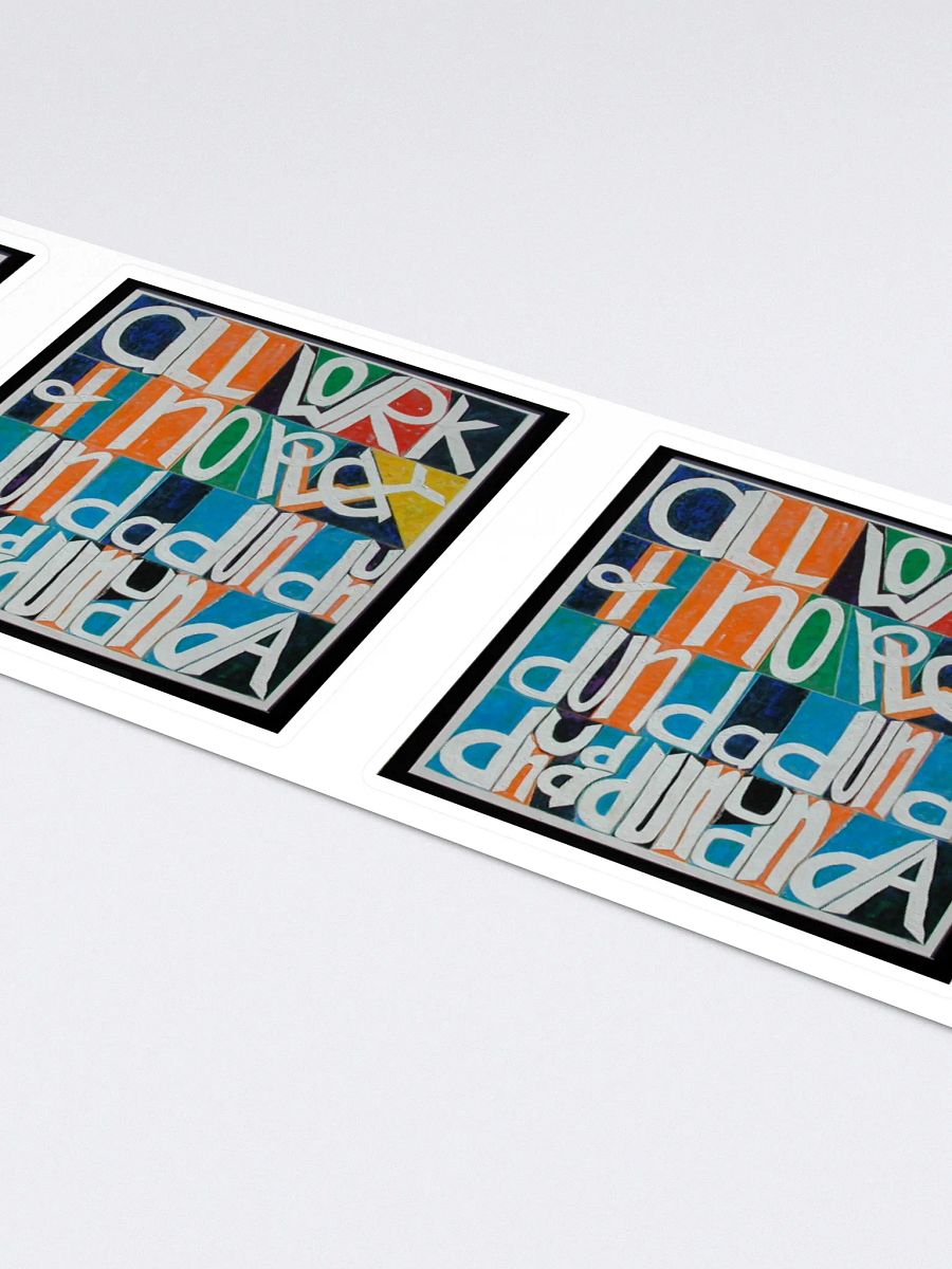 All Work and No Play 4-Pack Stickers product image (4)