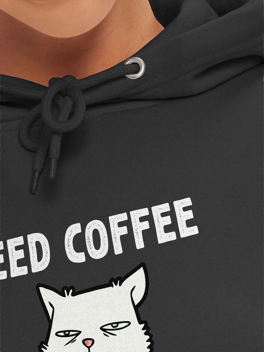Funny Cat Coffee Lovers I Need Coffee Right Meow Hoodie product image (7)