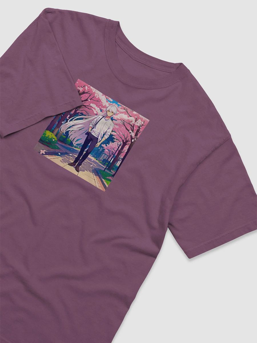 Long White Hair Cute Anime Guy T-Shirt product image (27)