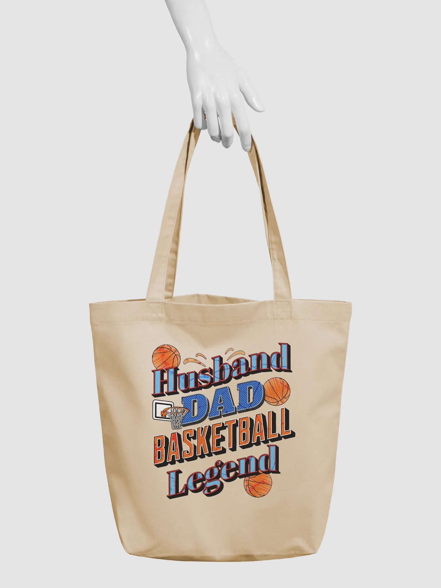 Husband Dad Basketball Legend Tote Bag product image (6)
