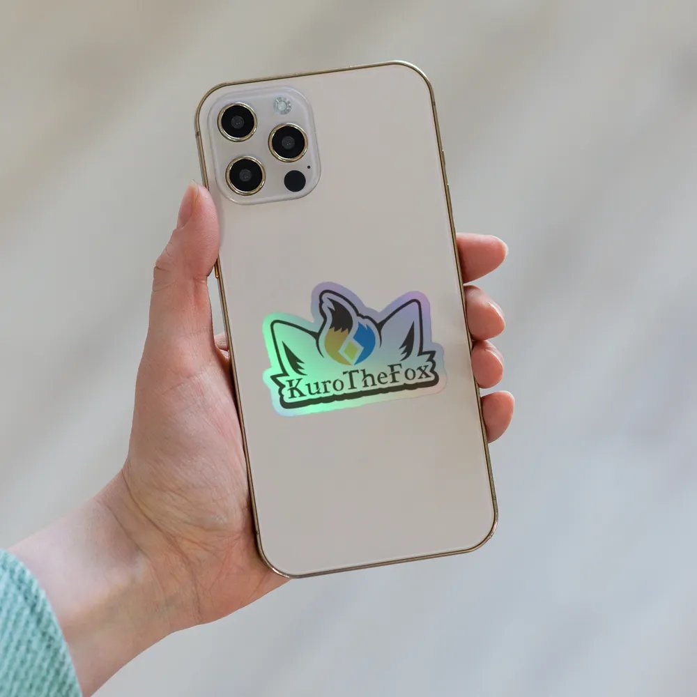 KuroTheFox Logo Holographic Sticker product image (6)