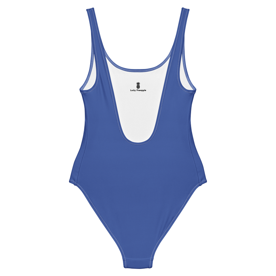 Santa Fe Blue Solid Color Retro Inspired Women's One Piece Swimsuit product image (2)