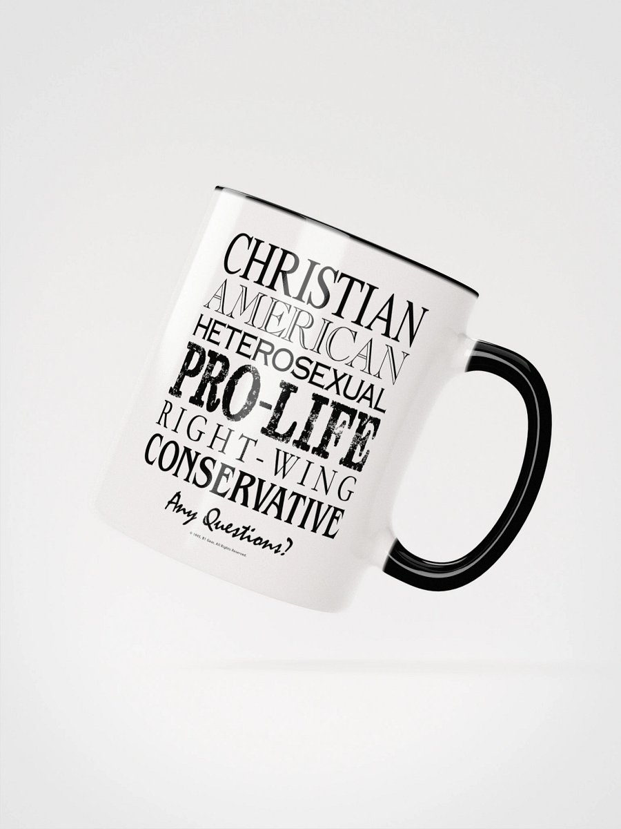 Conservative Christian Mug | Pro-Life Right Wing Heterosexual America Cup | Patriotic Coffee Mug Gift | Traditional Values Tea Mug Ceramic product image (4)