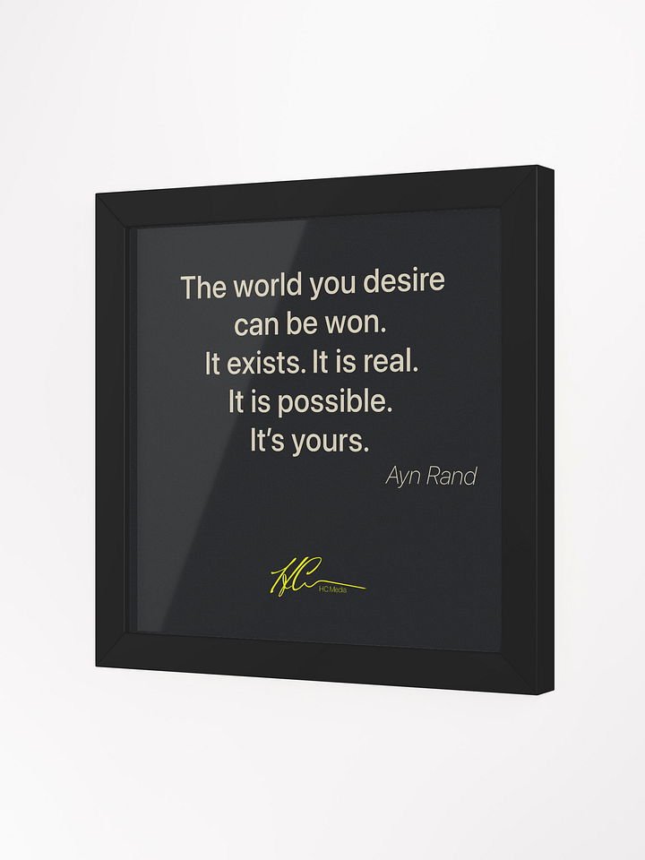Ayn Rand Q7 - Framed Poster product image (2)