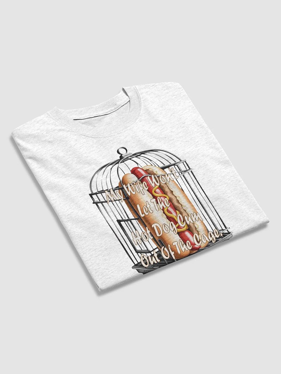 Hotdog in a cage T-shirt product image (29)