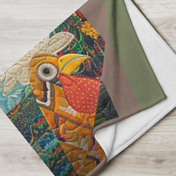 Country Chicken Plush Throw Blanket product image (1)