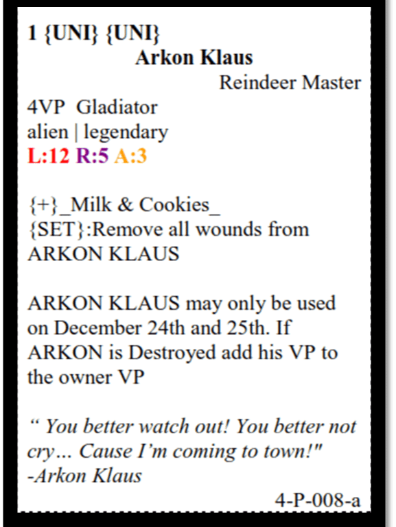 Ophidian 2350 CCG: X-Mas 2004 Expansion Set (2004) (Digital Download) product image (1)