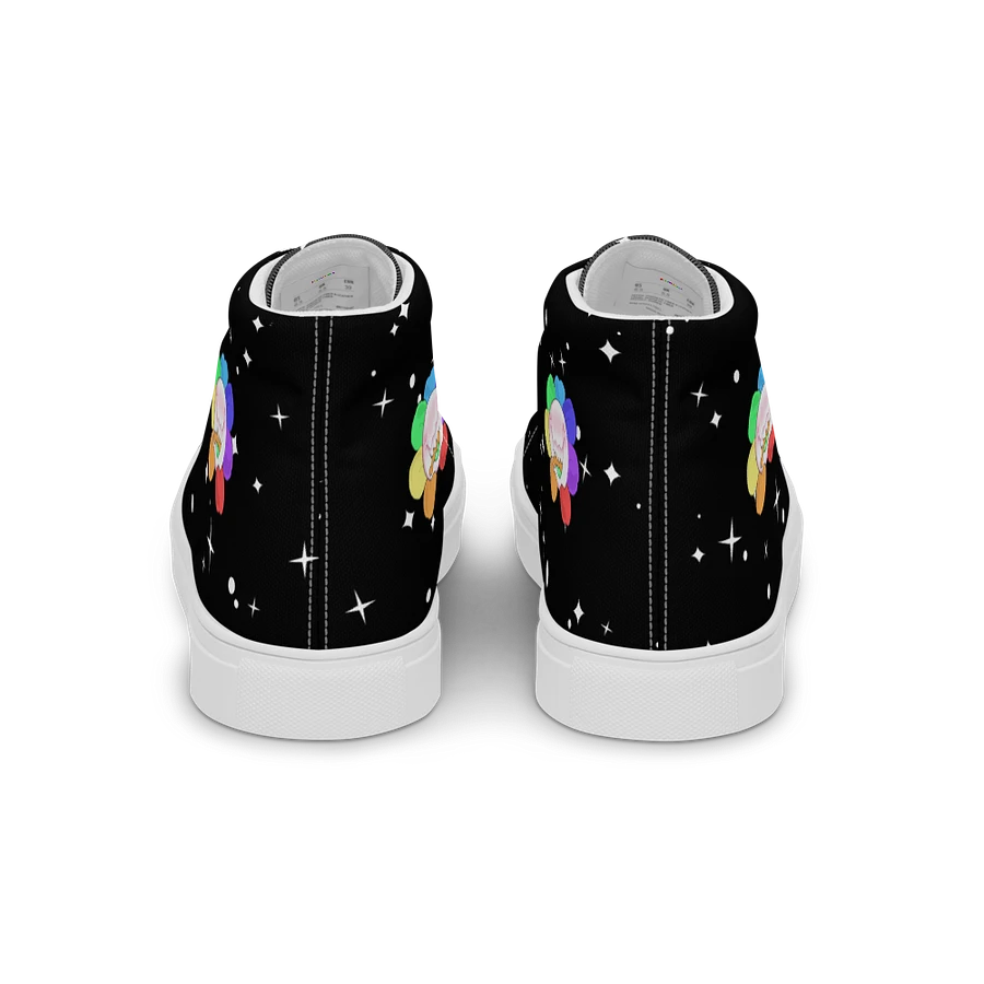Black Starry and White Flower Sneakers product image (3)