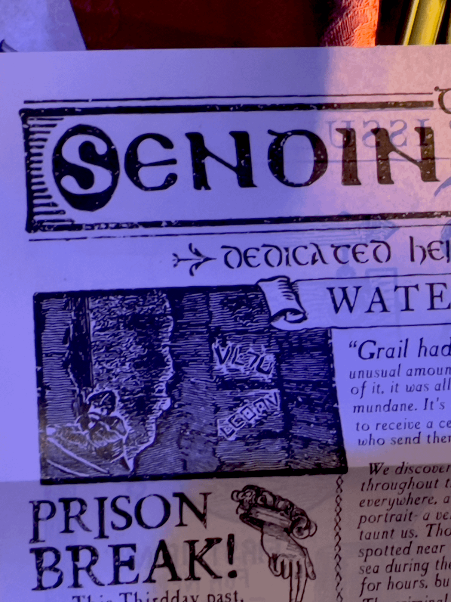 Editable Fantasy Newspaper Template - "The Sending Stone" product image (7)