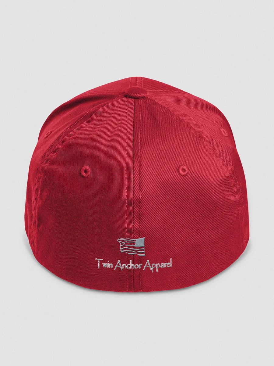 White Marco tug Fitted Flexfit Cap product image (4)