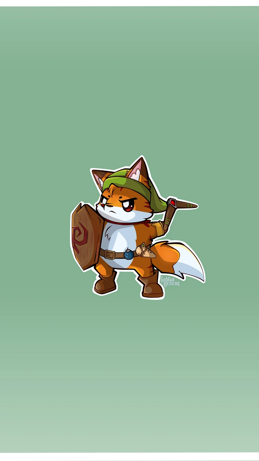 Tots the Fox Ocarina of Time Theme Sticker product image (4)