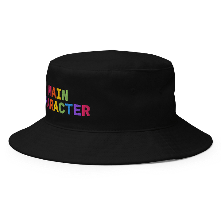 Main Character Puffy Embroidered Bucket Hat product image (2)