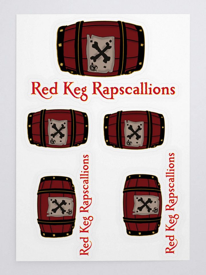 Red Keg Rapscallions Sticker Sheet 1 product image (1)