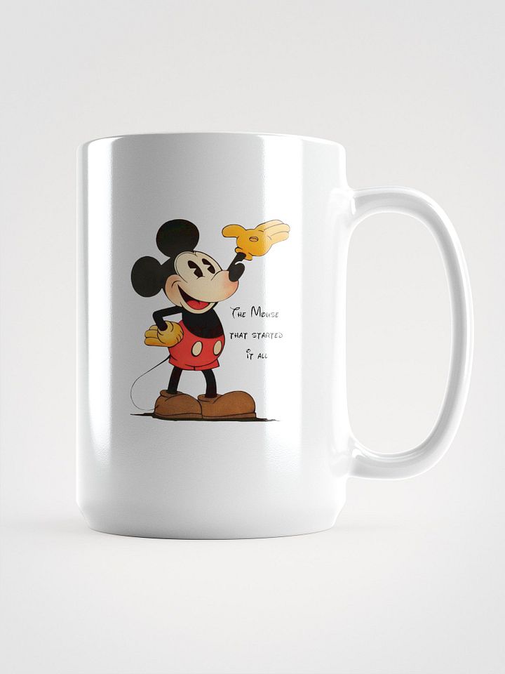 Classic Cartoon Mouse White Glossy Mug product image (1)