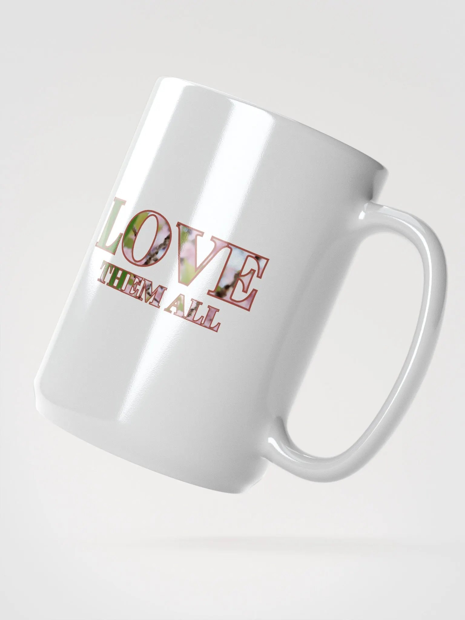Nature Love White Glossy Mug product image (2)