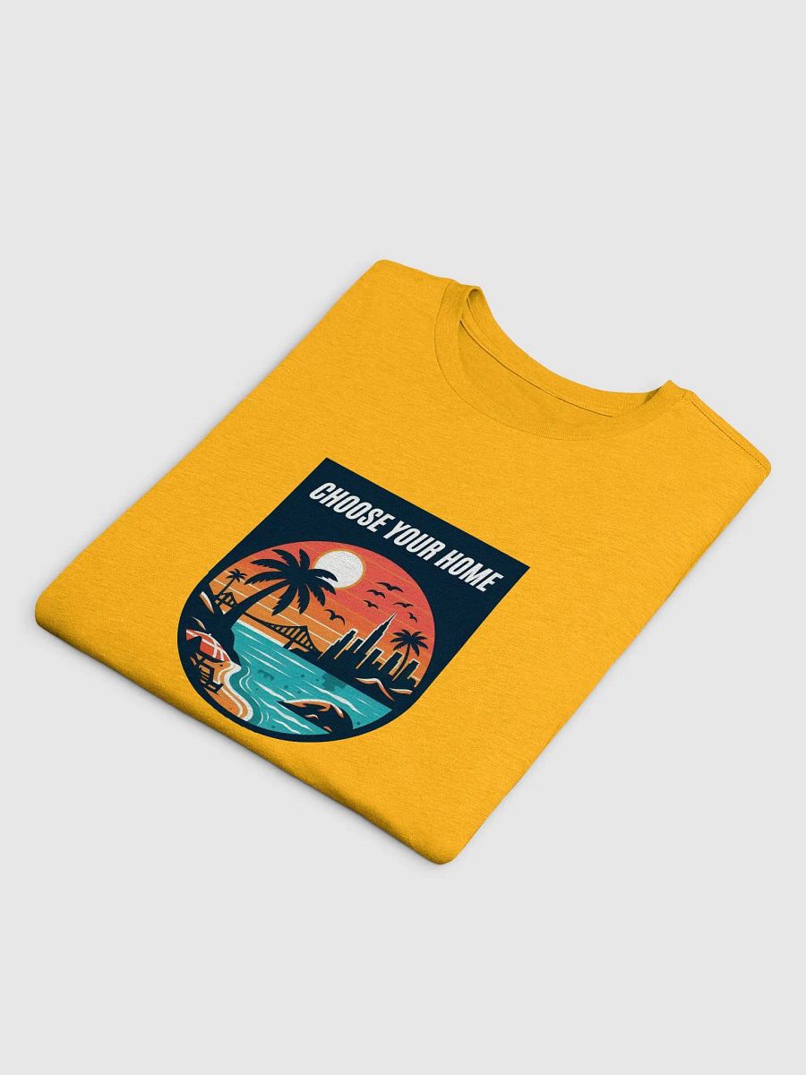 Sunset Cityscape Coastal T-Shirt | choose your home product image (21)