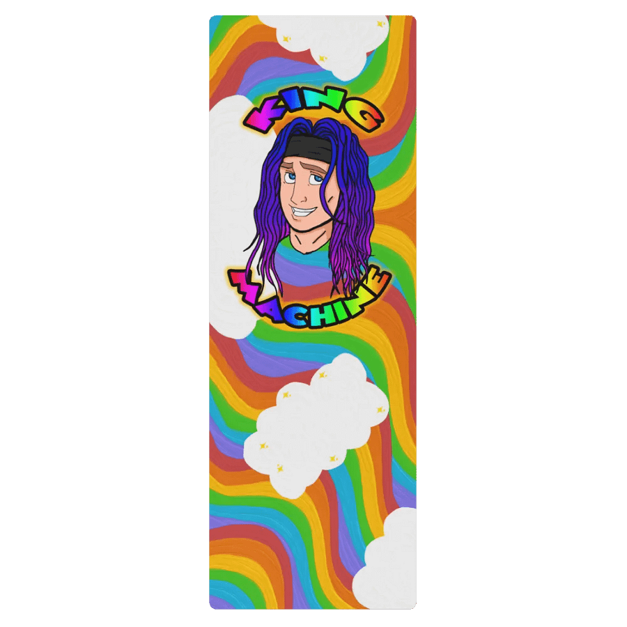 rainbow yoga mat product image (1)
