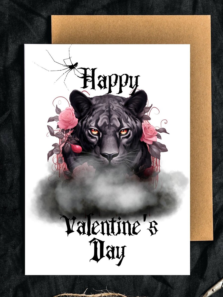Printable Black Panther Valentine's Card product image (1)